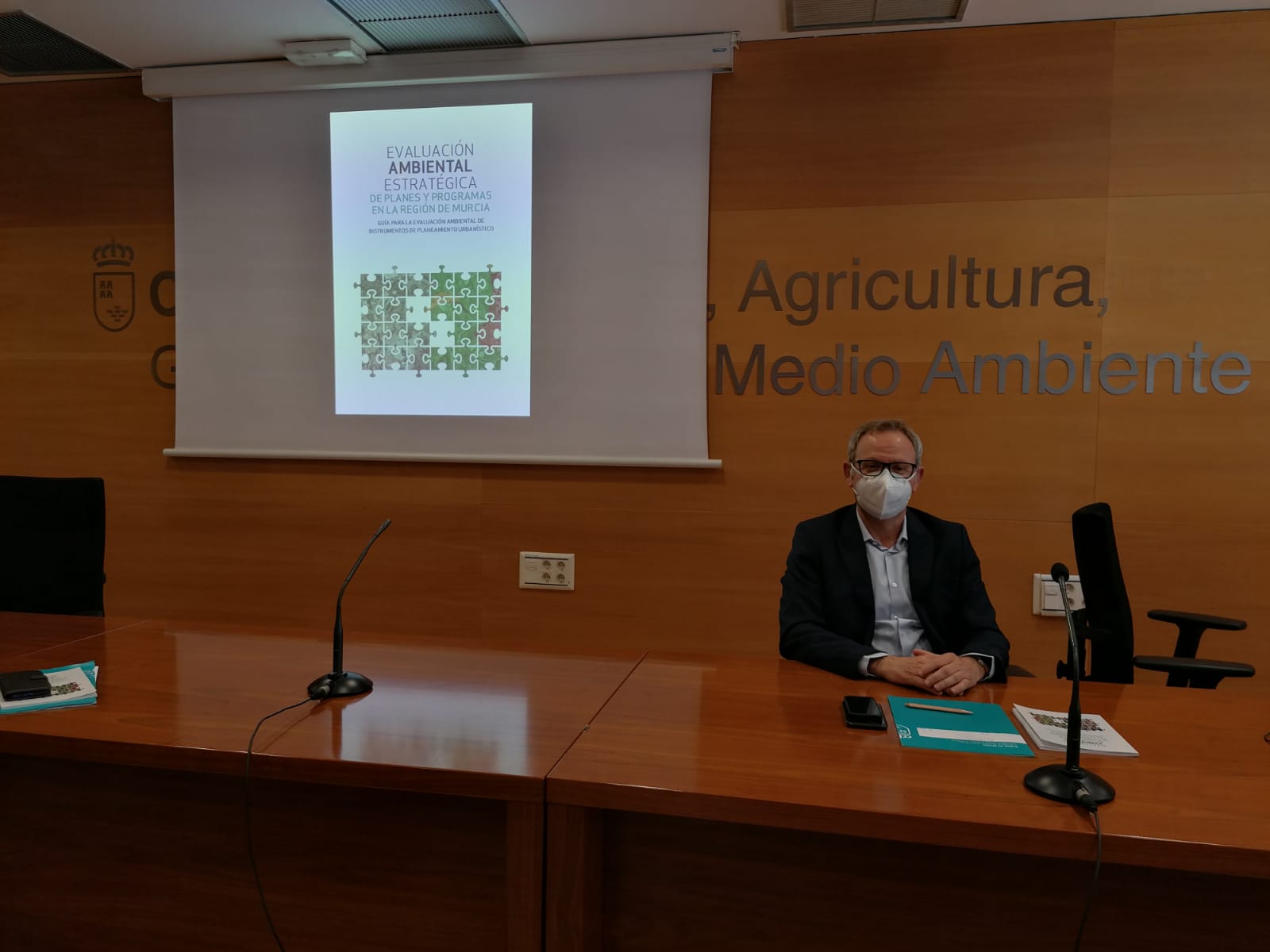 El director general de Medio Ambiente, Francisco Marín, durante la jornada de presentación