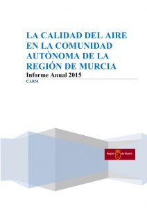 Informe calidad del aire Región de Murcia 2015