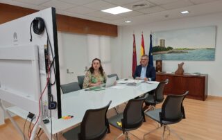 El consejero de Medio Ambiente, Universidades, Investigación y Mar Menor, Juan María Vázquez, interviene en la Conferencia Sectorial de Medio Ambiente por videoconferencia.